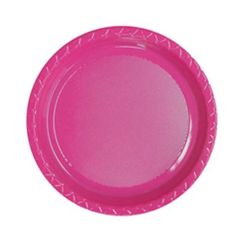 (image for) Magenta Plastic Lunch Plates (25) - Click Image to Close